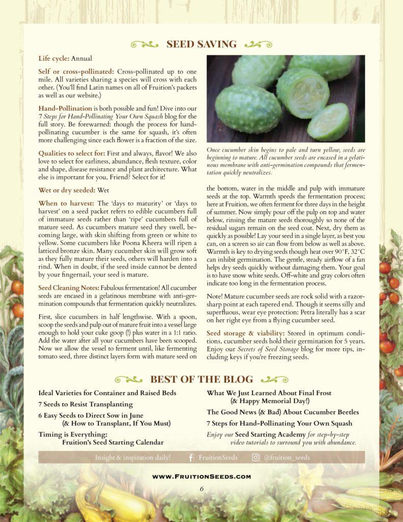 Bulletin #4254, Vegetables and Fruits for Health: Cucumbers